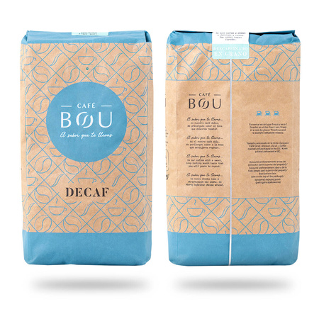 Kawa BOU Cafe Natural Descafeinado 1kg bezkofeinowa 100% arabica