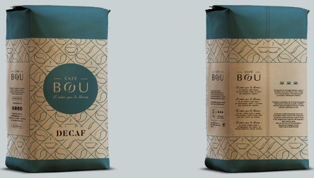 Kawa BOU Cafe Natural Descafeinado 1kg bezkofeinowa 100% arabica