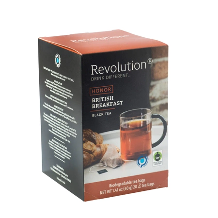 Herbata Revolution British Breakfast - Fairtrade 20 torebek